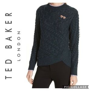 Ted Baker London | Charo Cable Knit Wrap Sweater~2